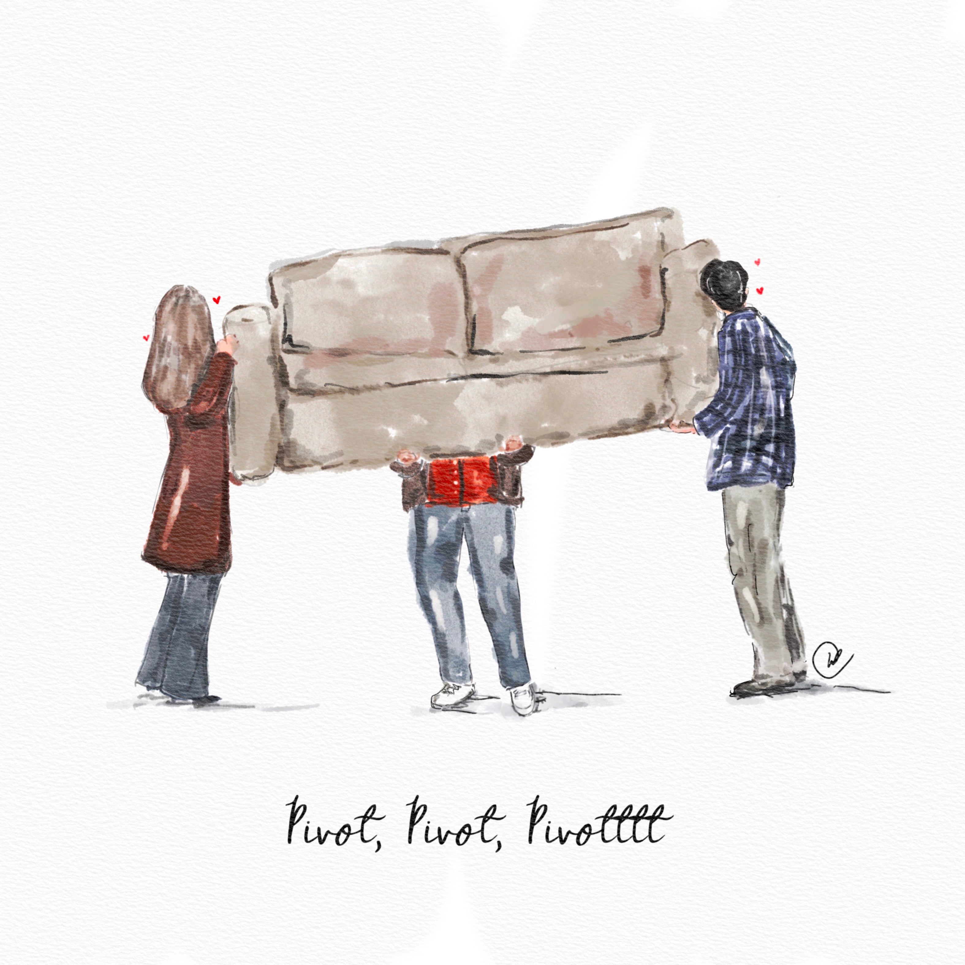 Friends Pivoooottt Print