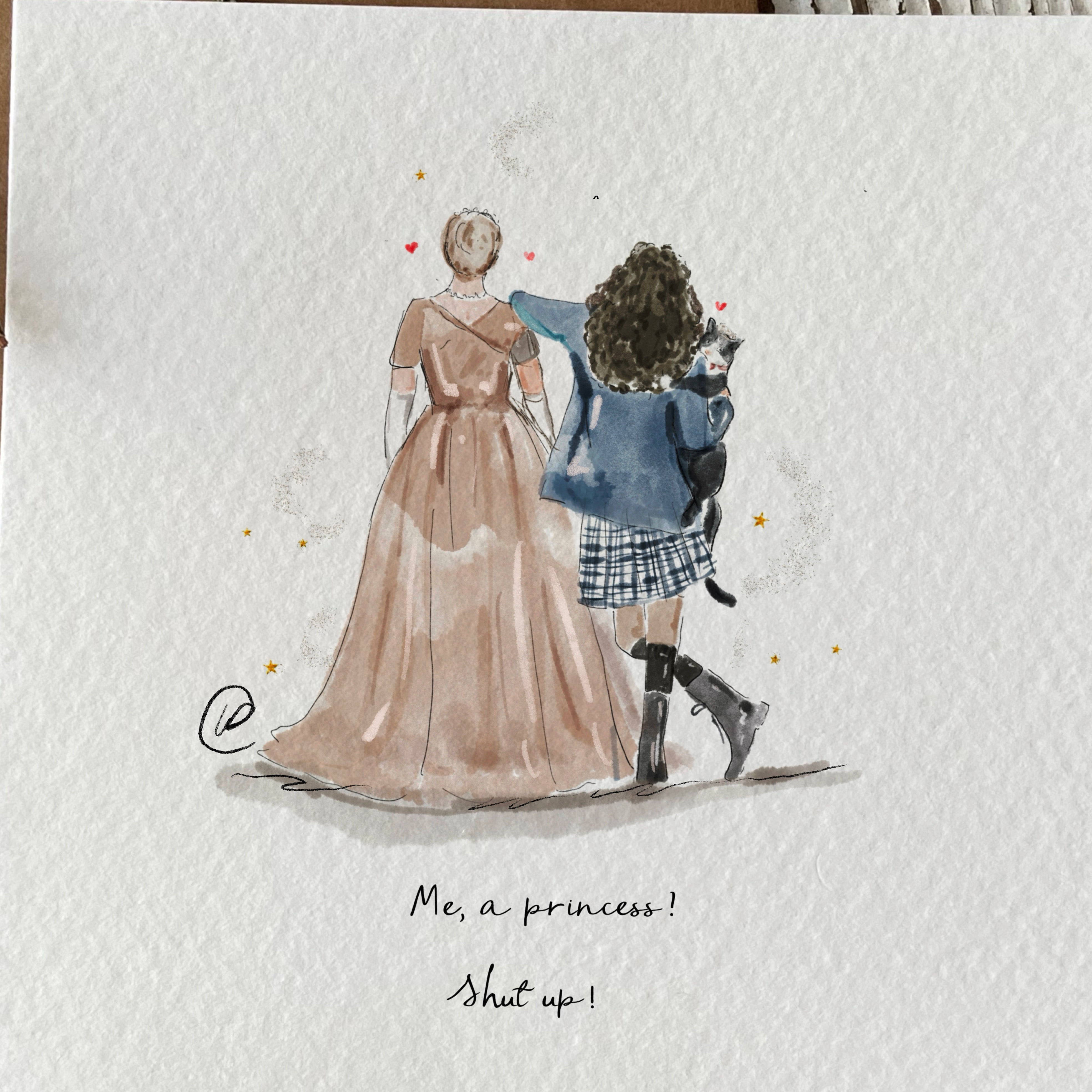 Princess Diaries..Shut Up! Illustration