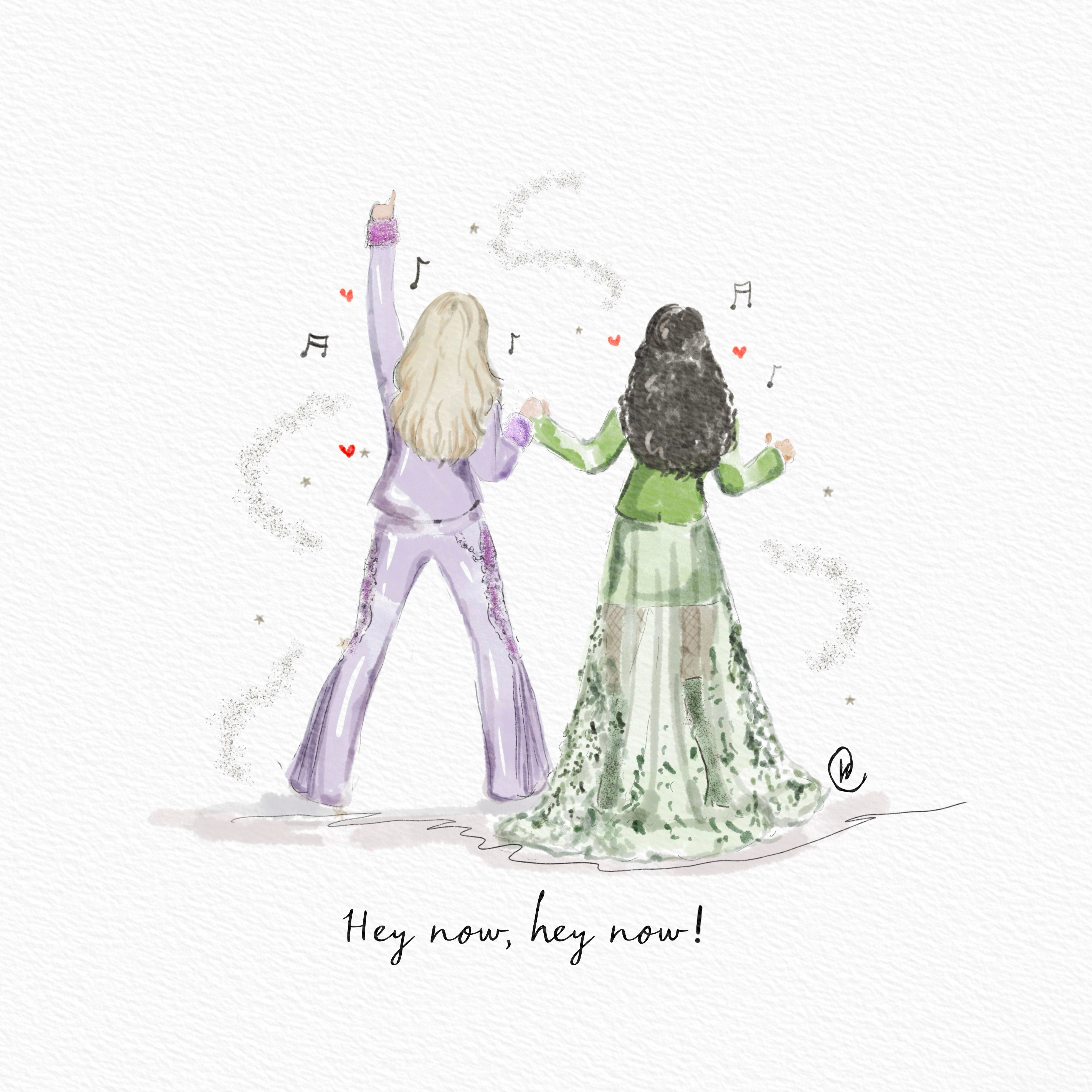 Hey Now Lizzie McGuire illustrated Print