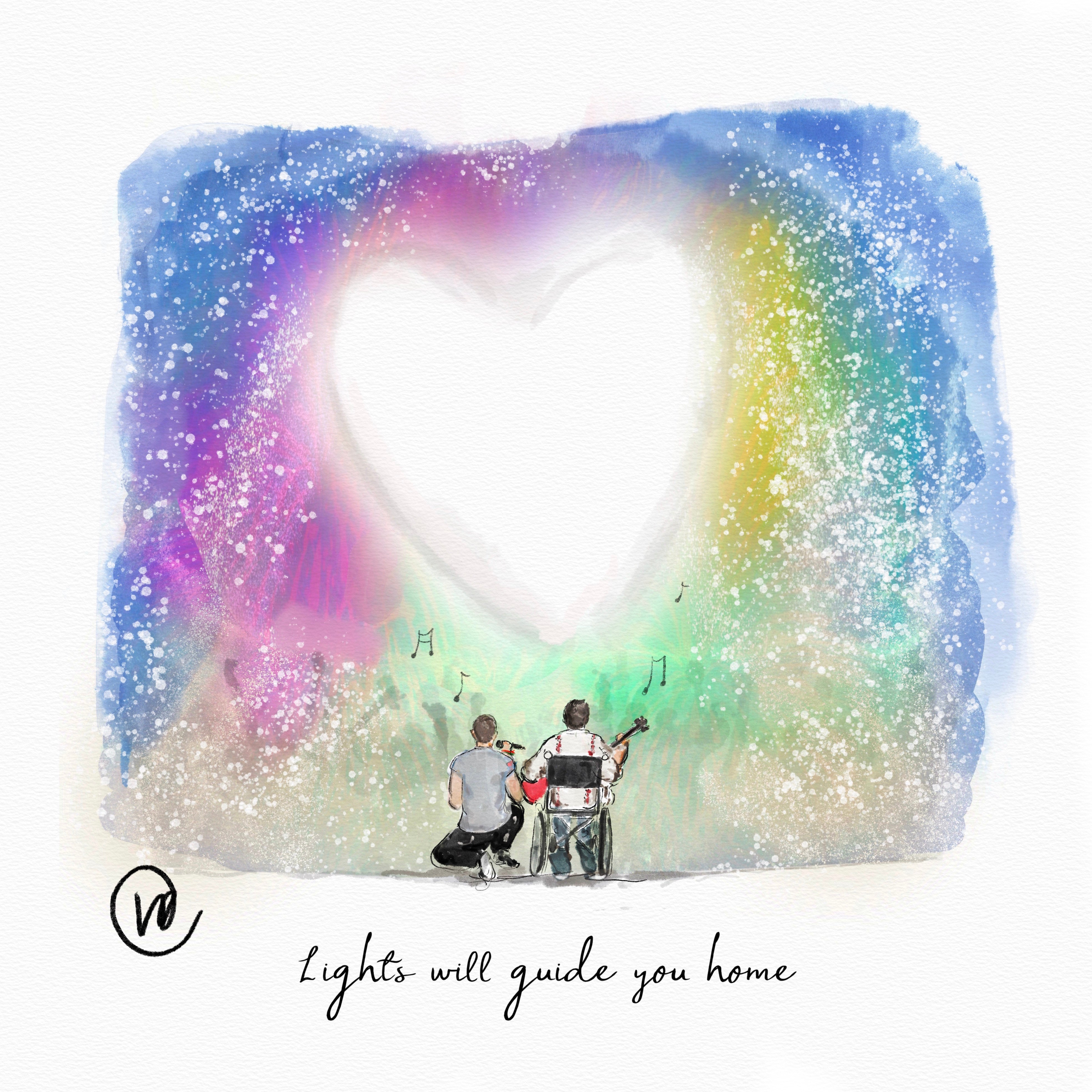 Coldplay Michael J Fox Glastonbury Print