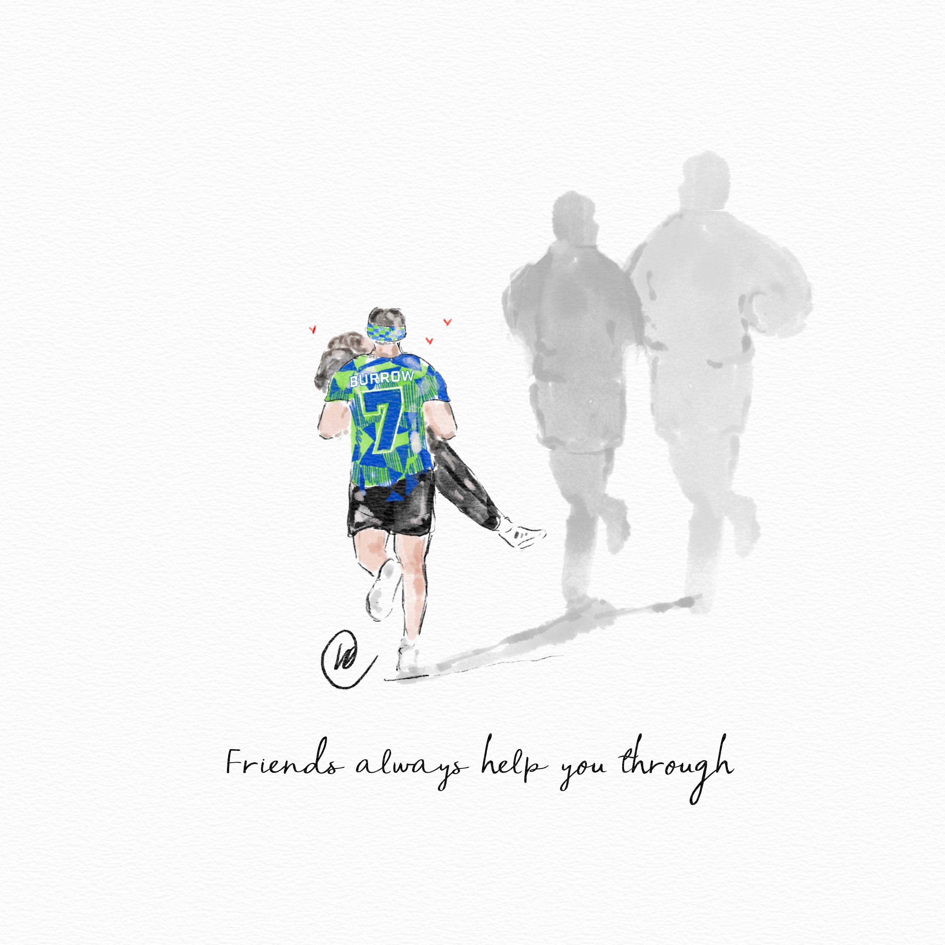 Rob Burrow x Kevin Sinfield True Friends Tribute Print