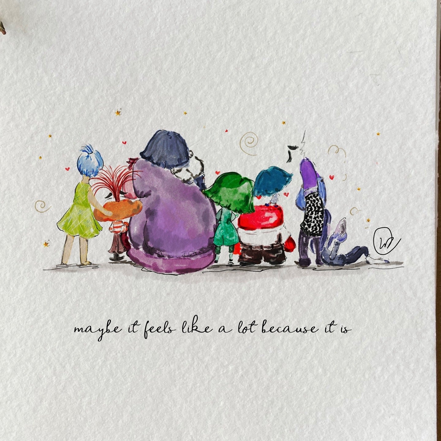 Alot Of Emotions Illustration