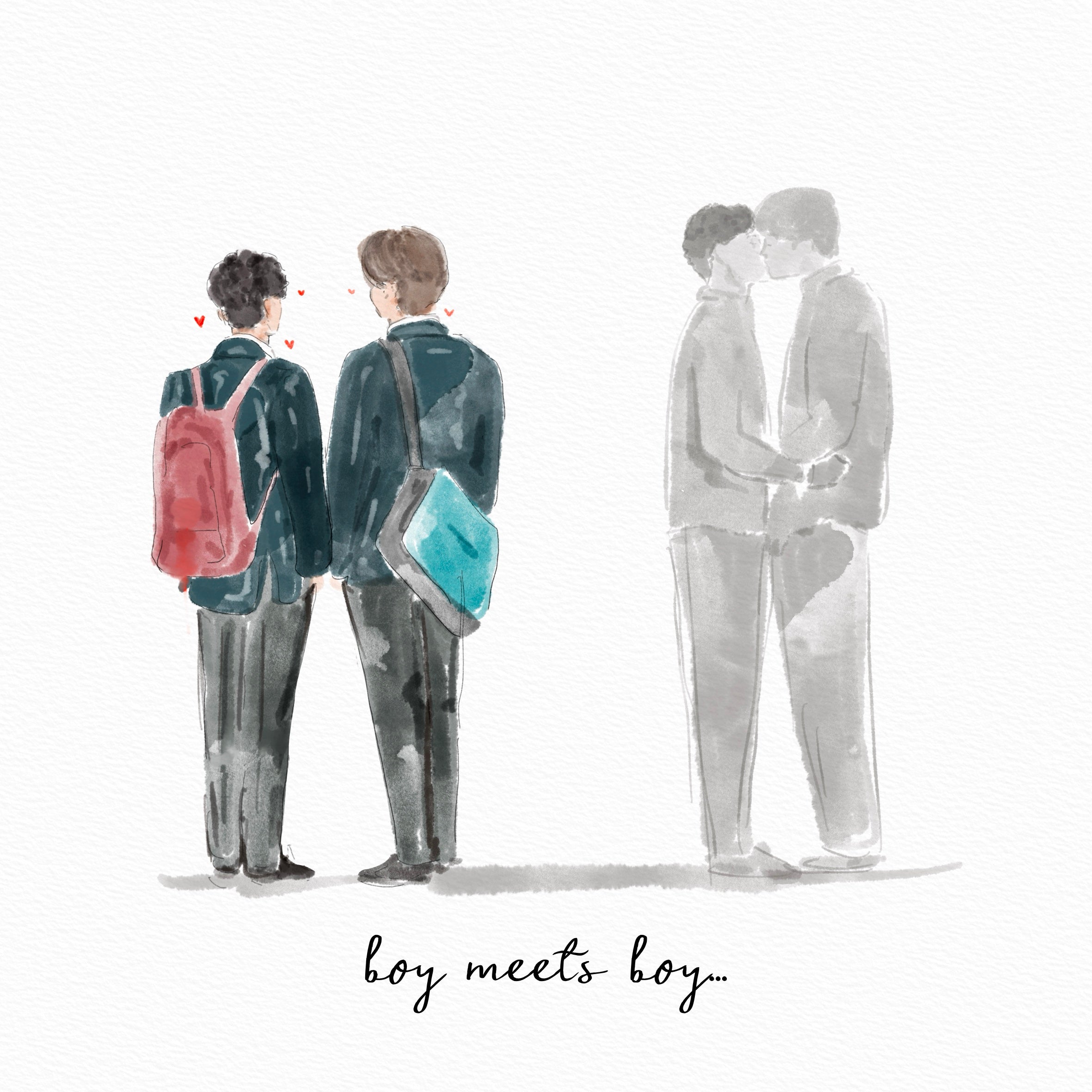 Boy Meets Boy Heartstopper Print