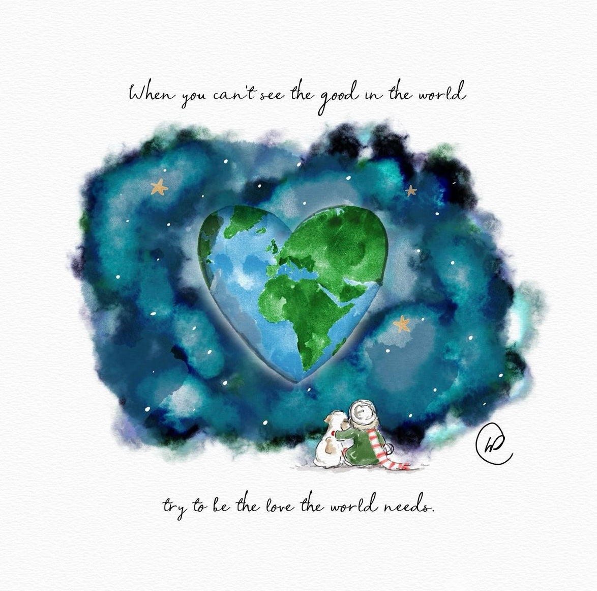 Be The Love illustration – Lucy Claire Illustration