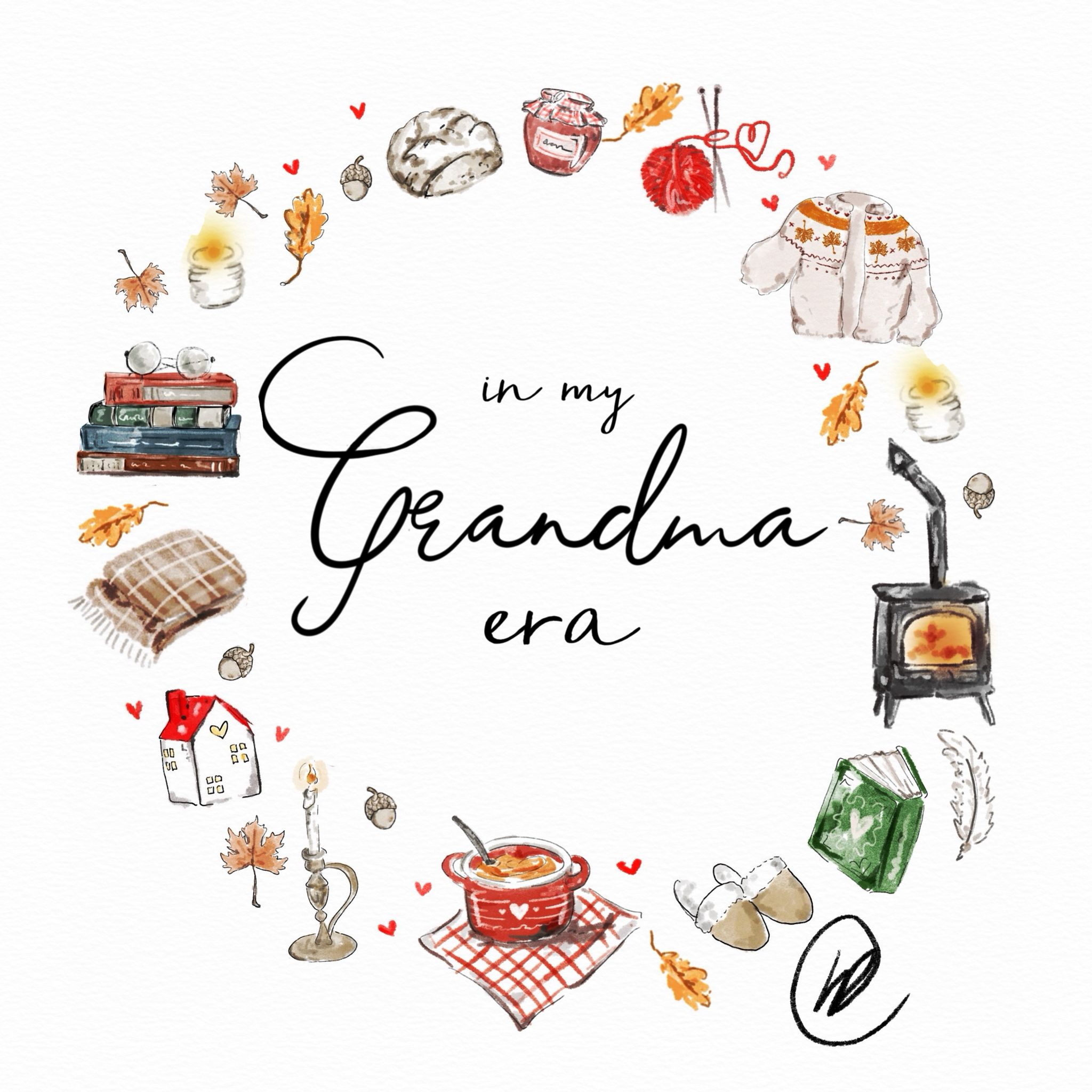Grandma Era illustrated| Print