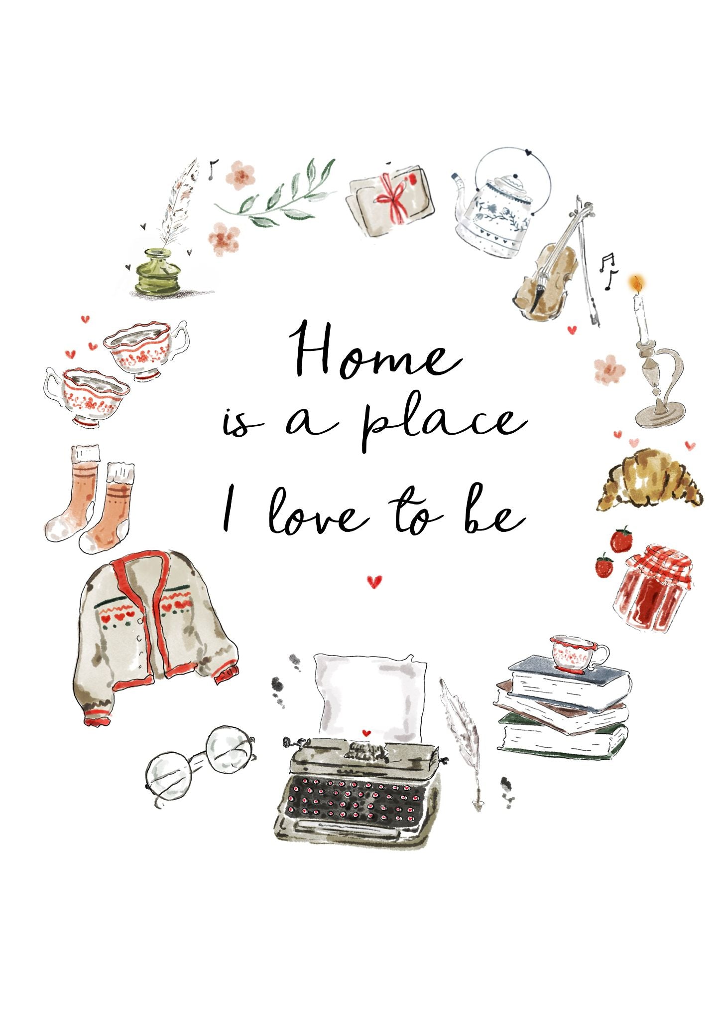 Happy Home illustration | Print