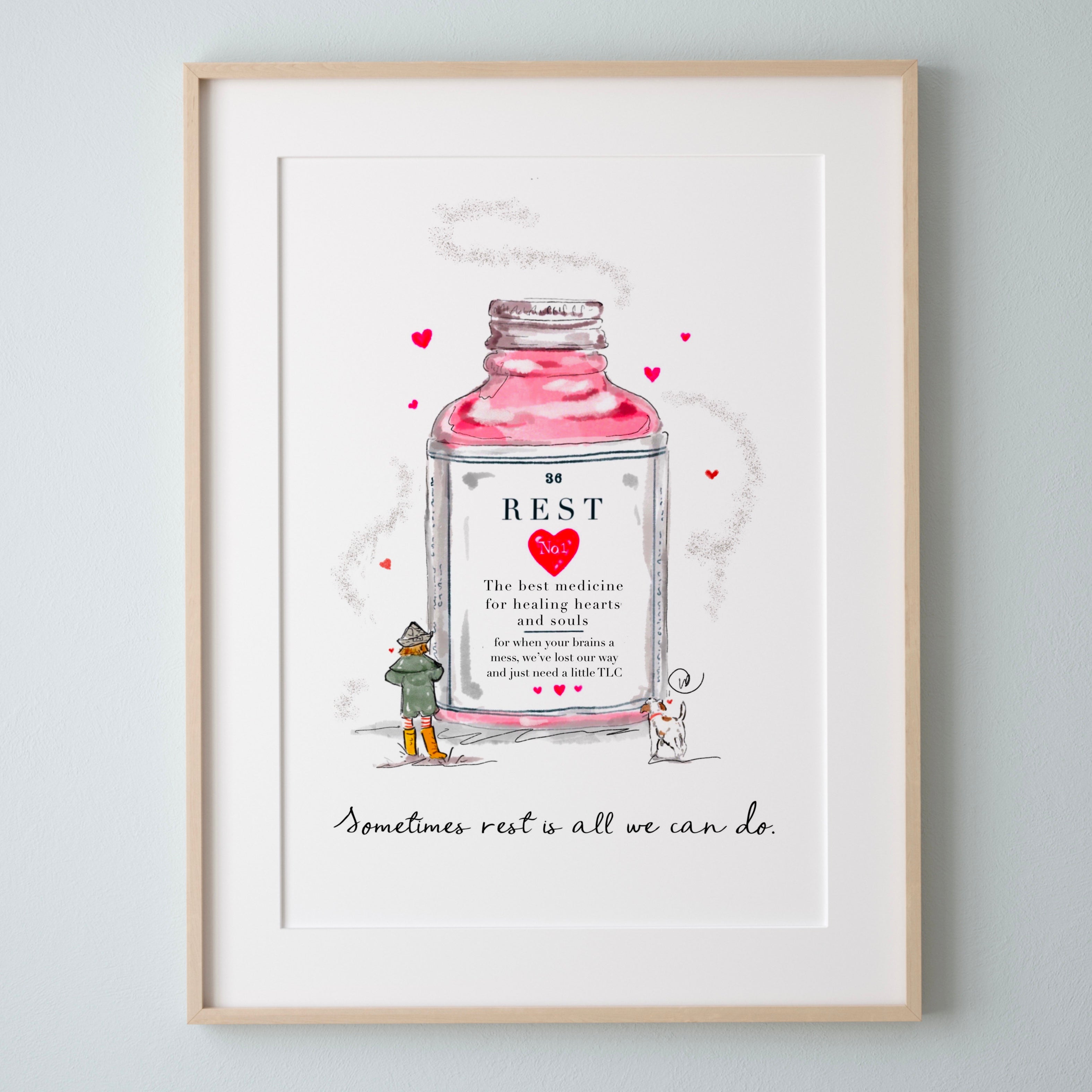 Rest Is The Best Medicine Illustration