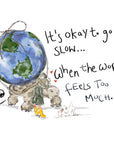 Slow World Tortoise Print