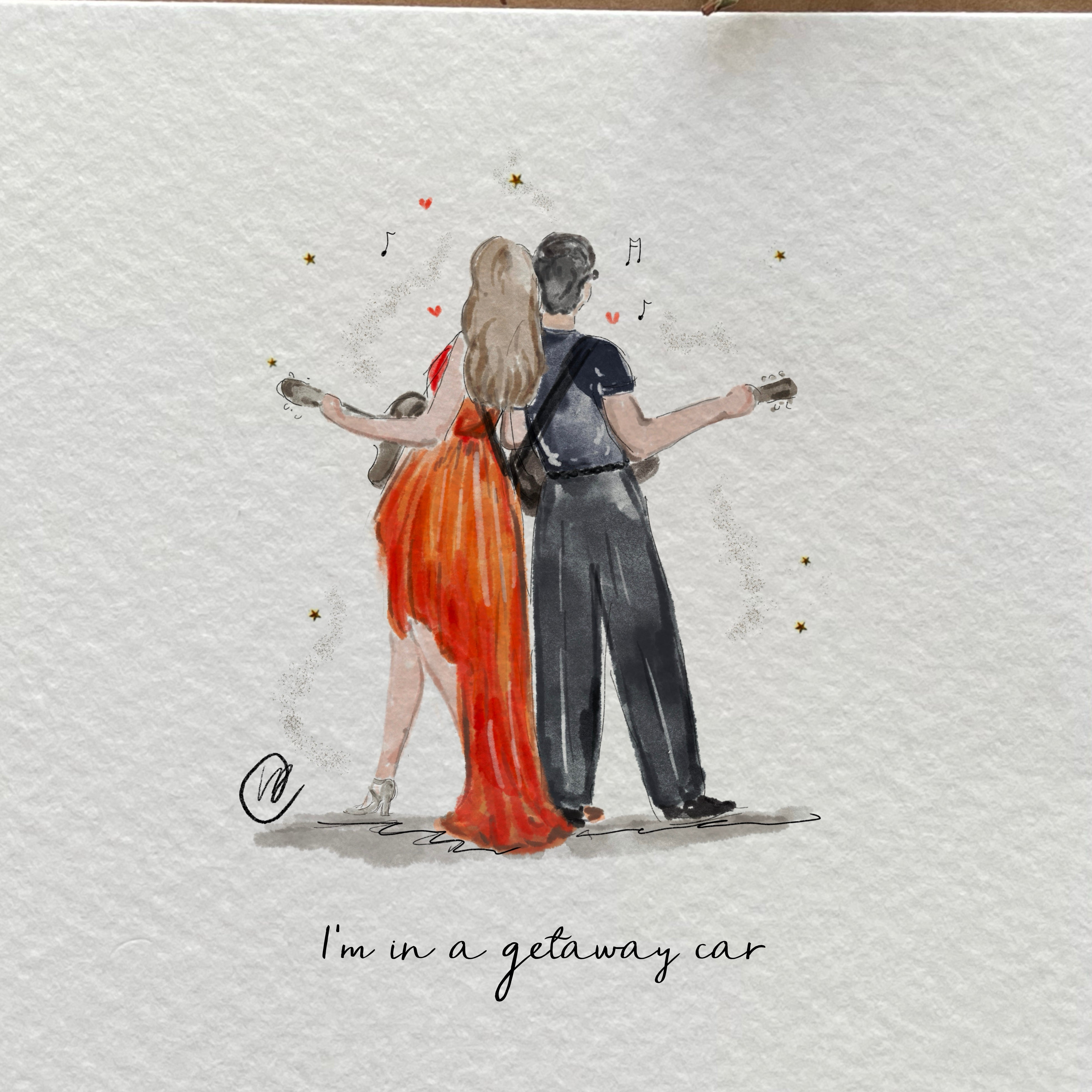 Taylor Swift Jack Antonoff  Illustration