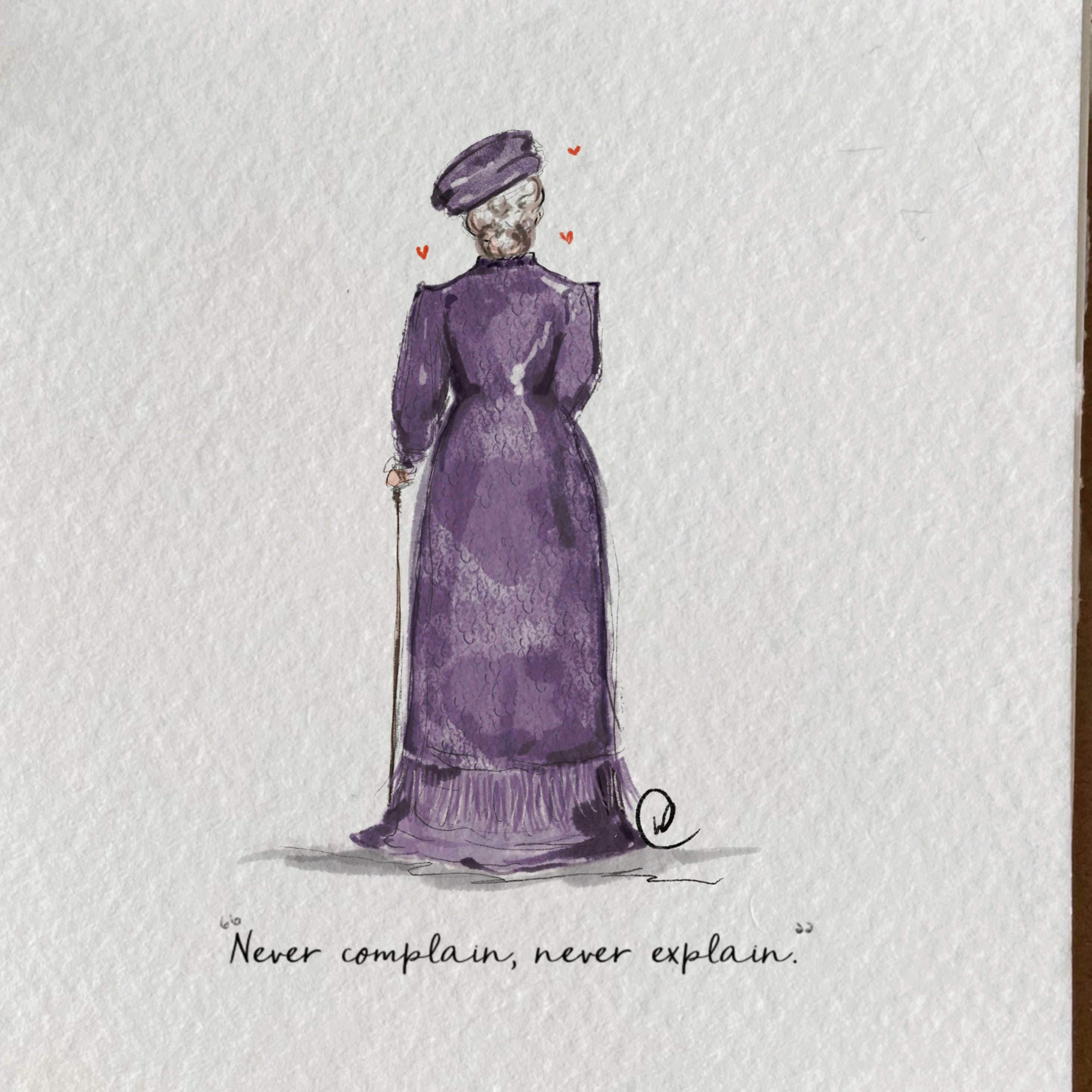 Lady Grantham Maggie Smith Print