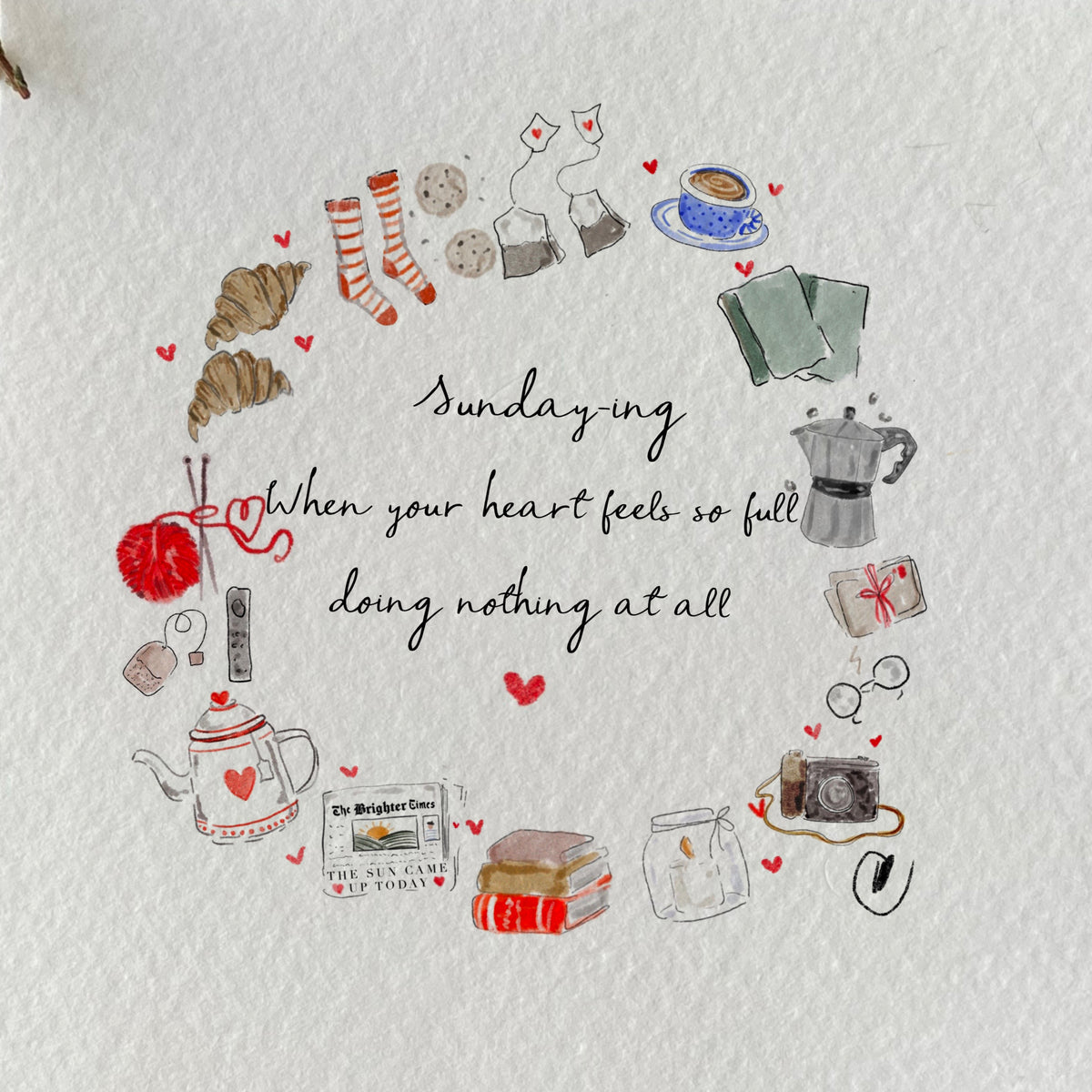 Sundaying Print – Lucy Claire Illustration