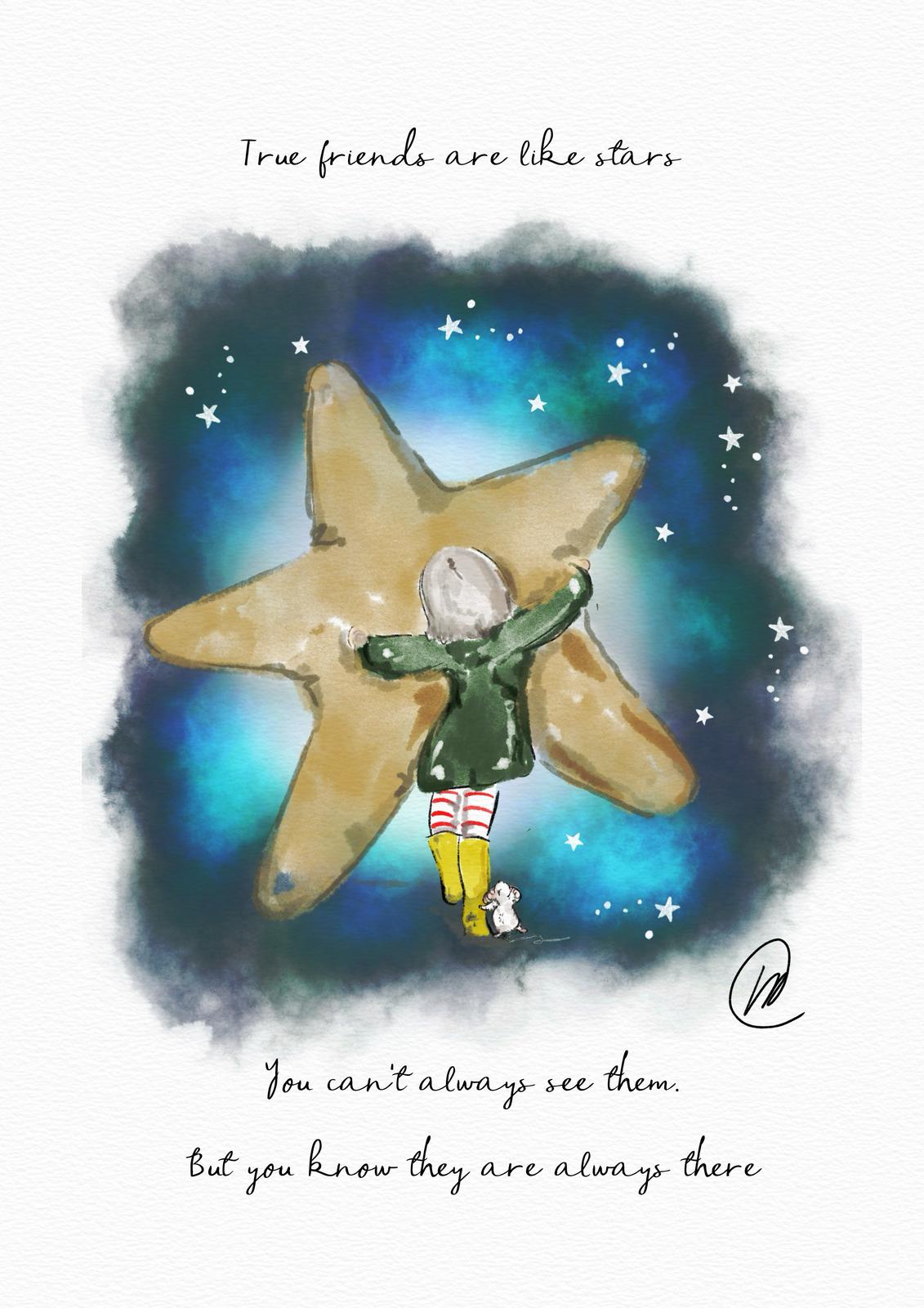 True friends are like stars