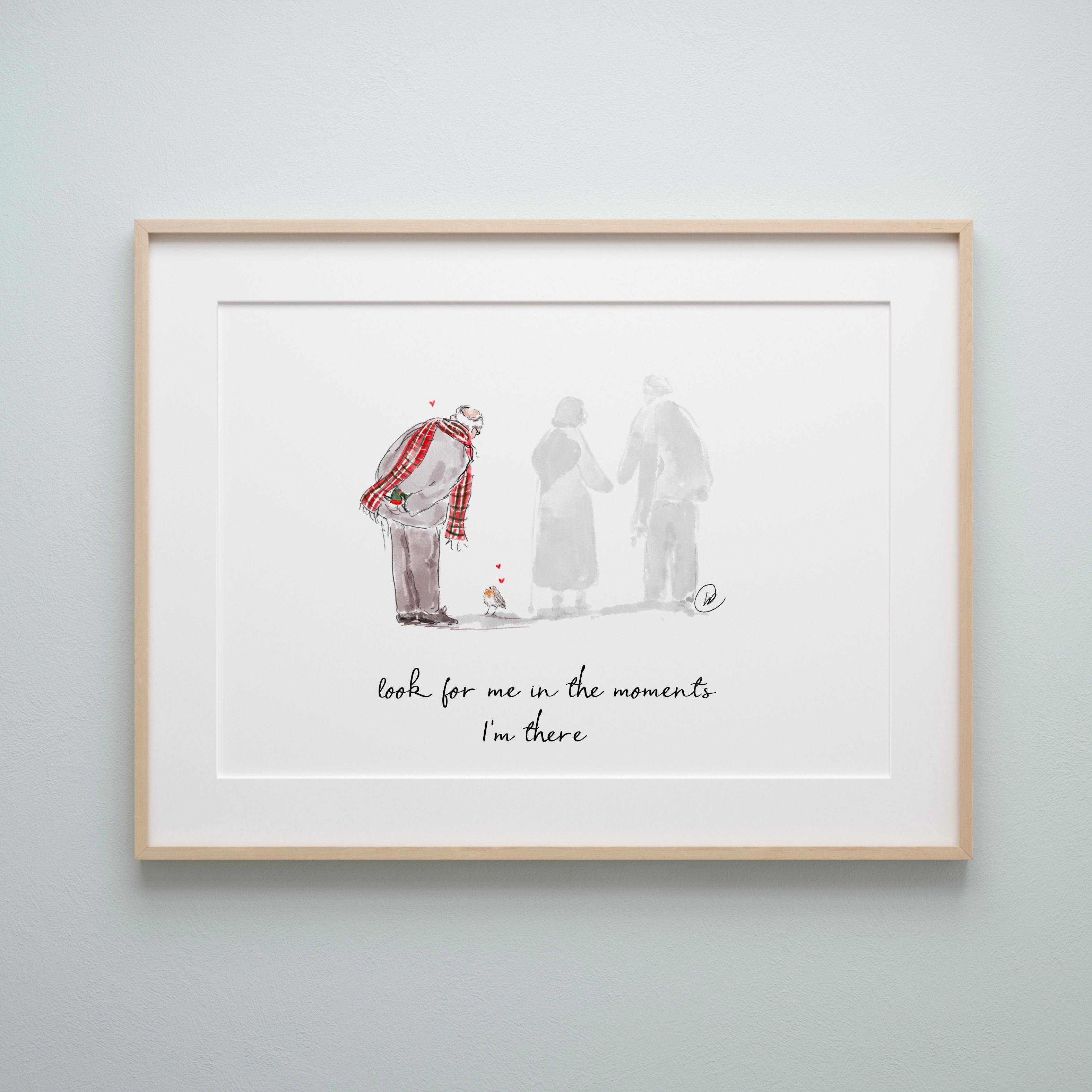 Look For Me In the Moments Robin Print