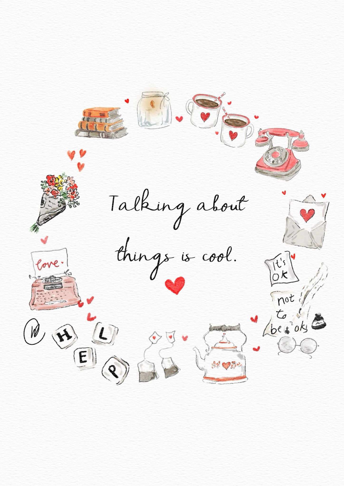 Talking about things is cool | print