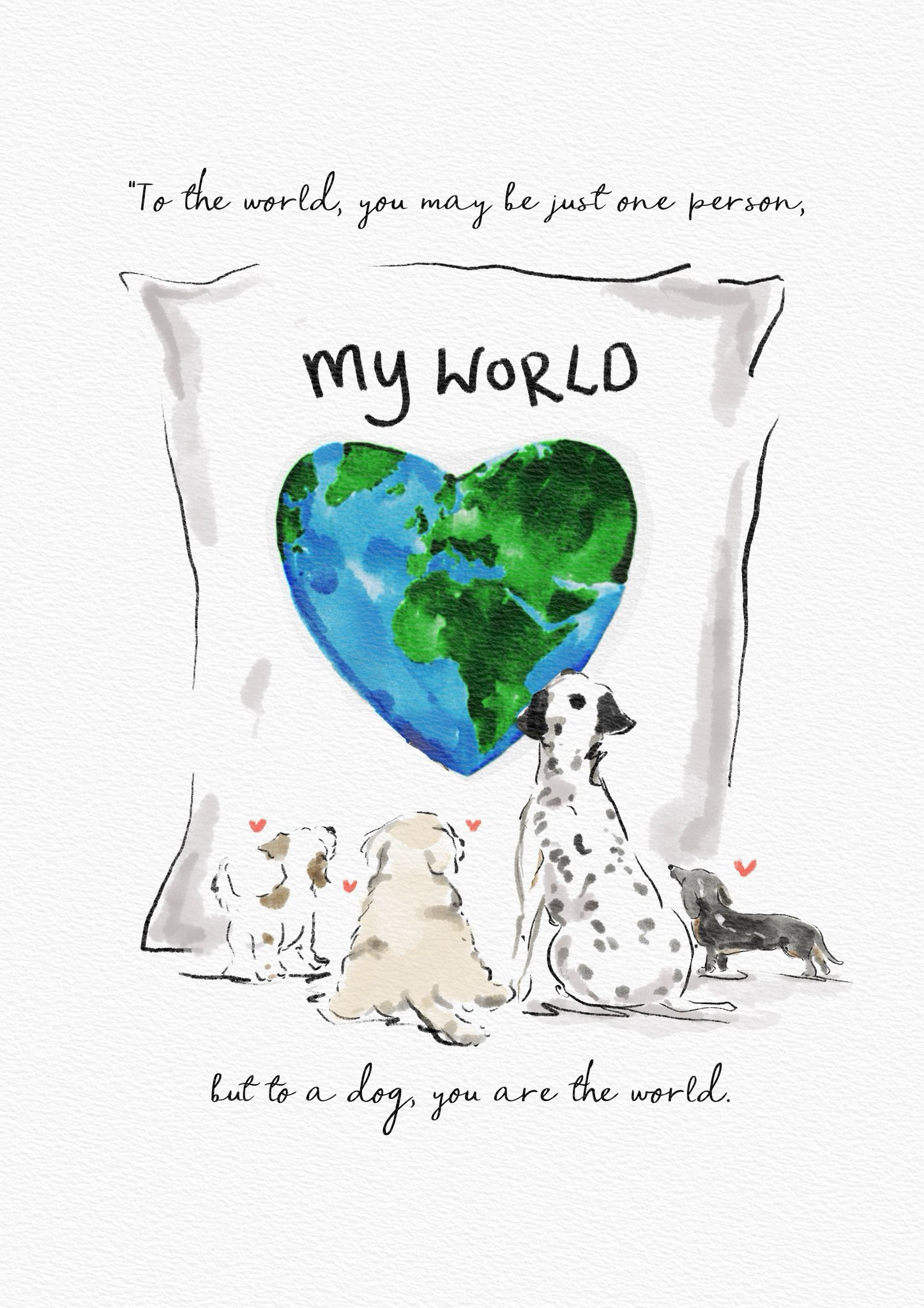 My world dog print