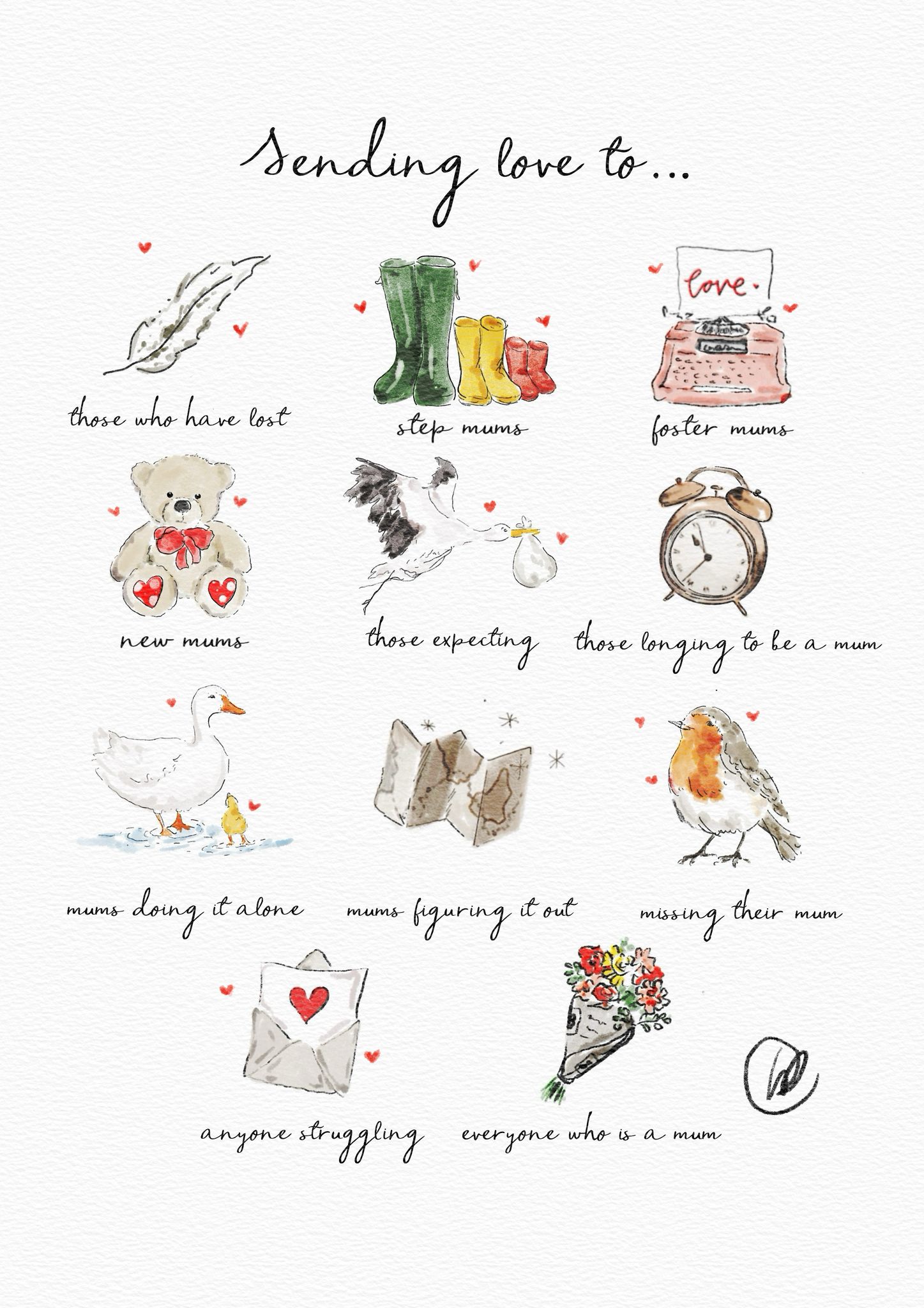 Sending Love to... | Print