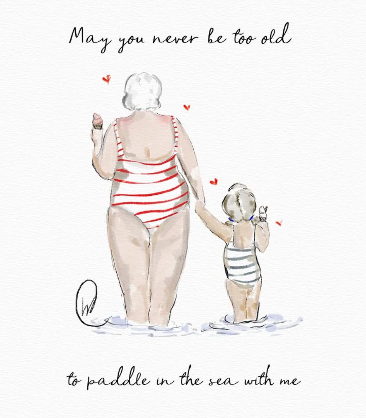 Forever young Paddle in the sea | Print