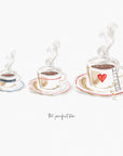Coffee XL Illustrated Print