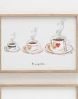 Coffee XL Illustrated Print