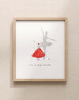 Dancer Dreams Illustrated Print