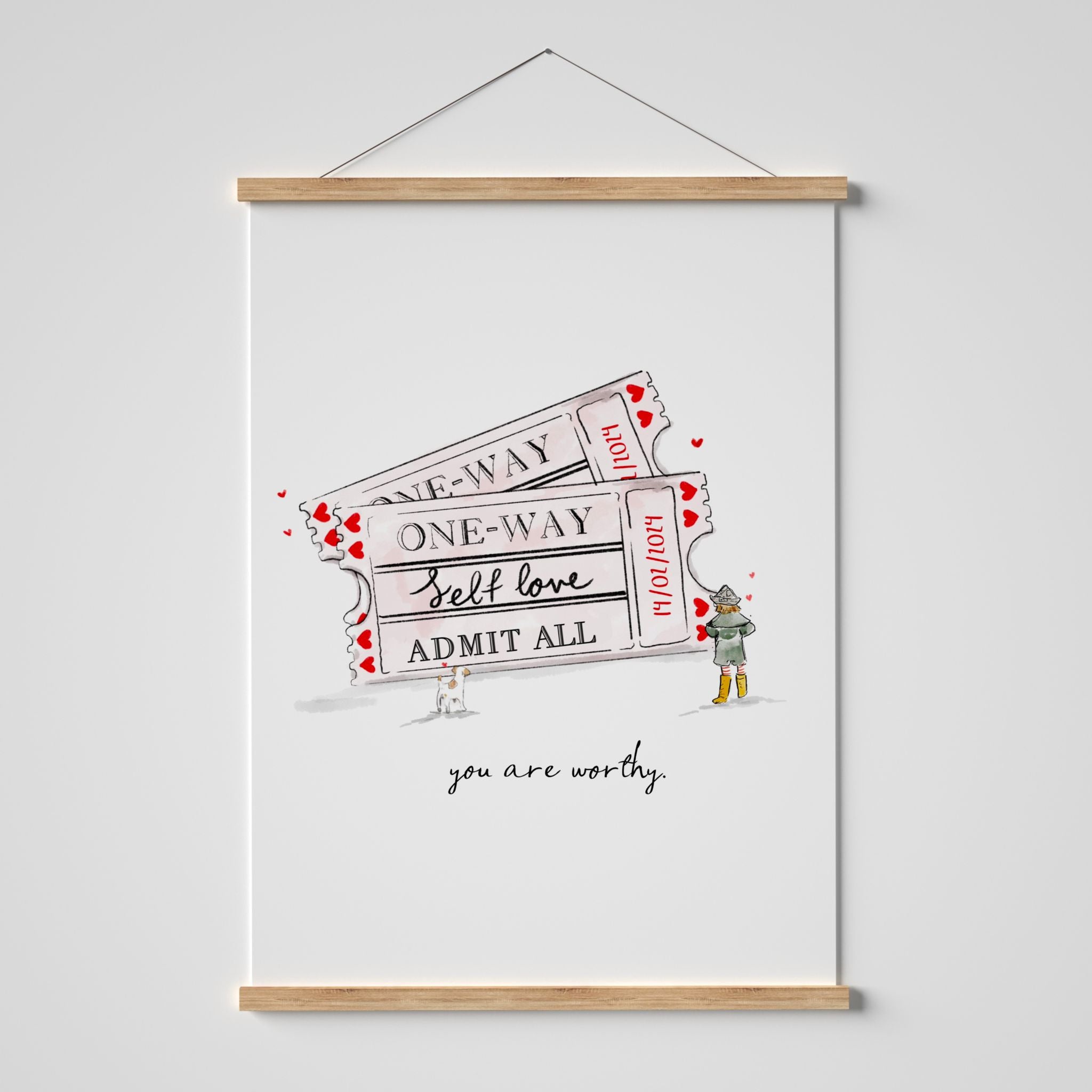 Self Love Ticket Print