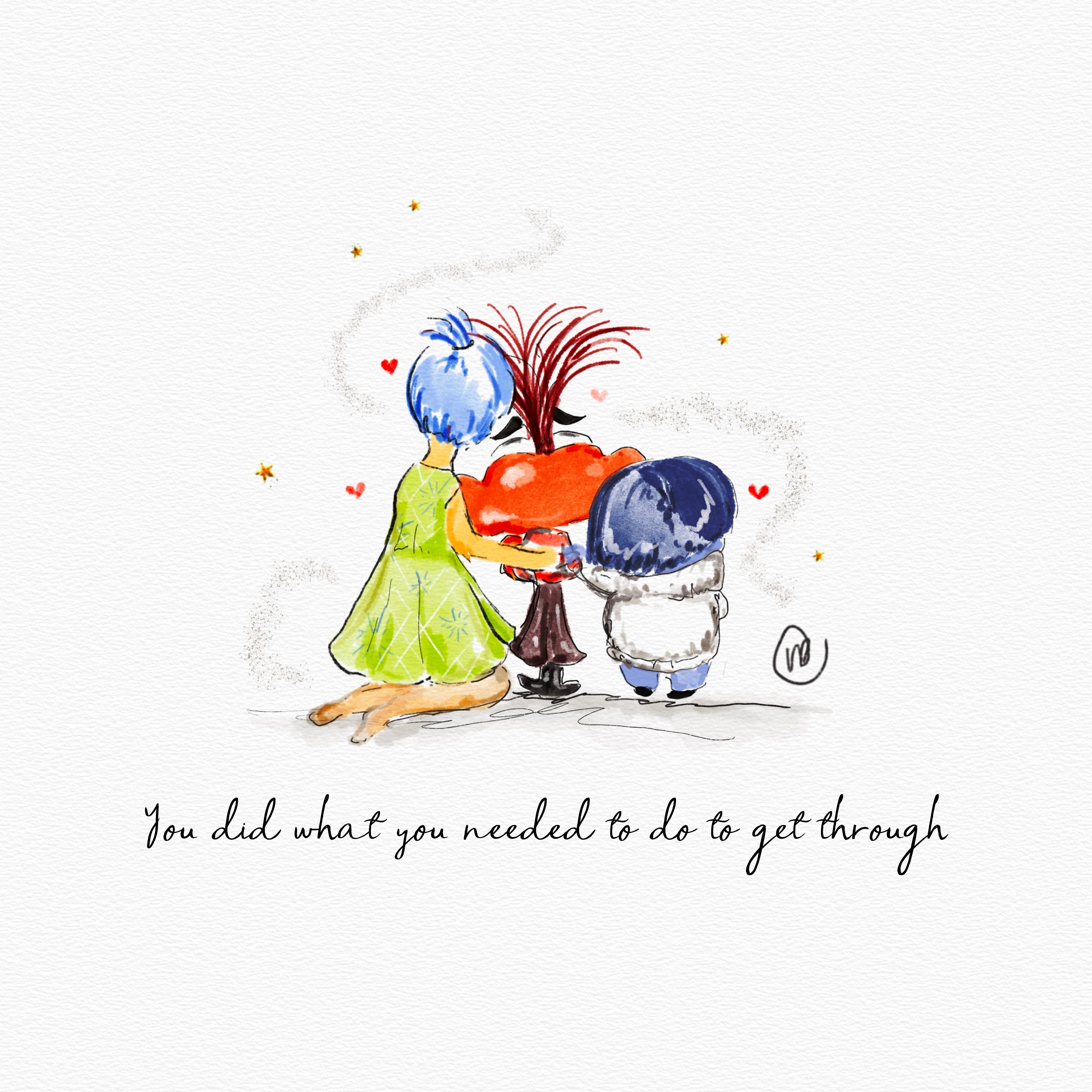 Surviving Friendship Anxiety Illustration
