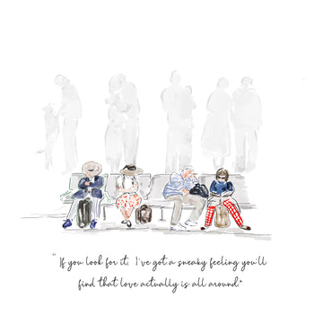 Love Actually Airport Print