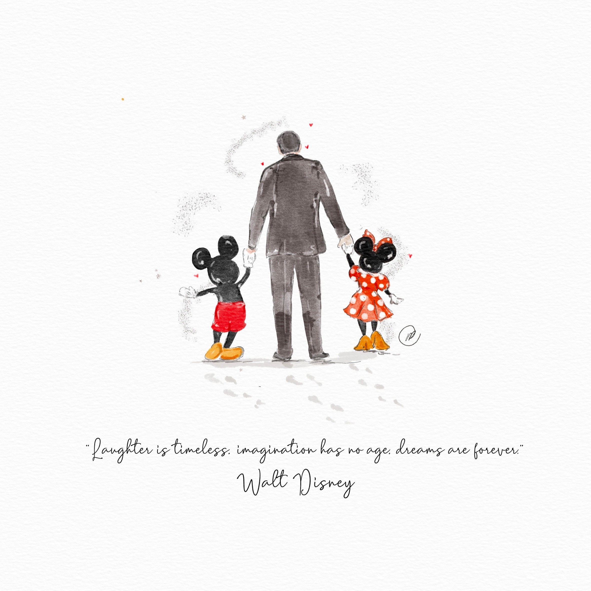 Disney 100 Limited Edition watercolour print