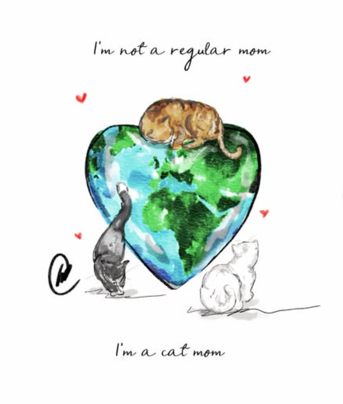 I’m a cat mom | Print