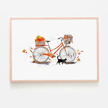 Autumn Bike Print