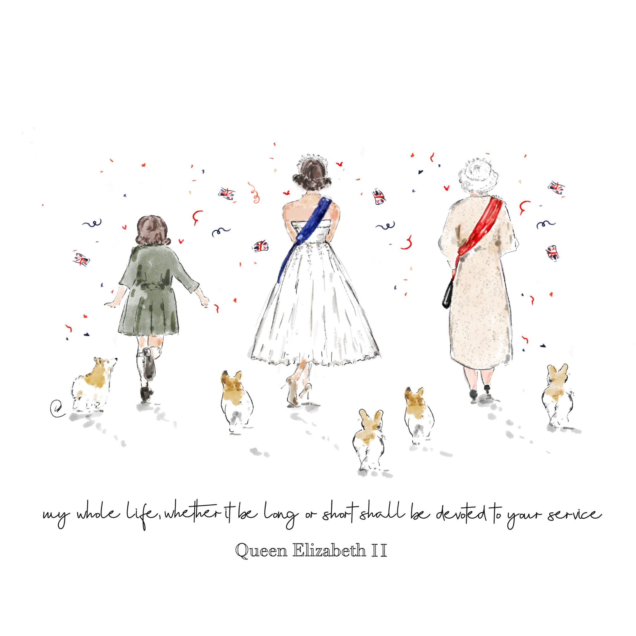 Queen Elizabeth II Life Print