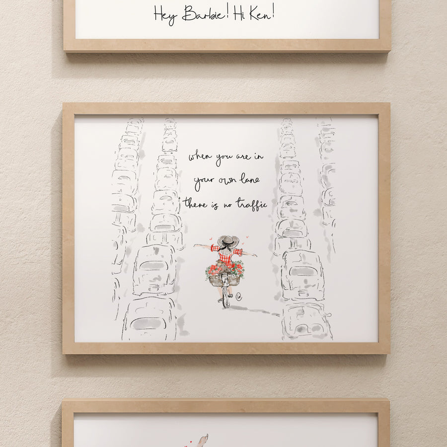 Your own lane Print