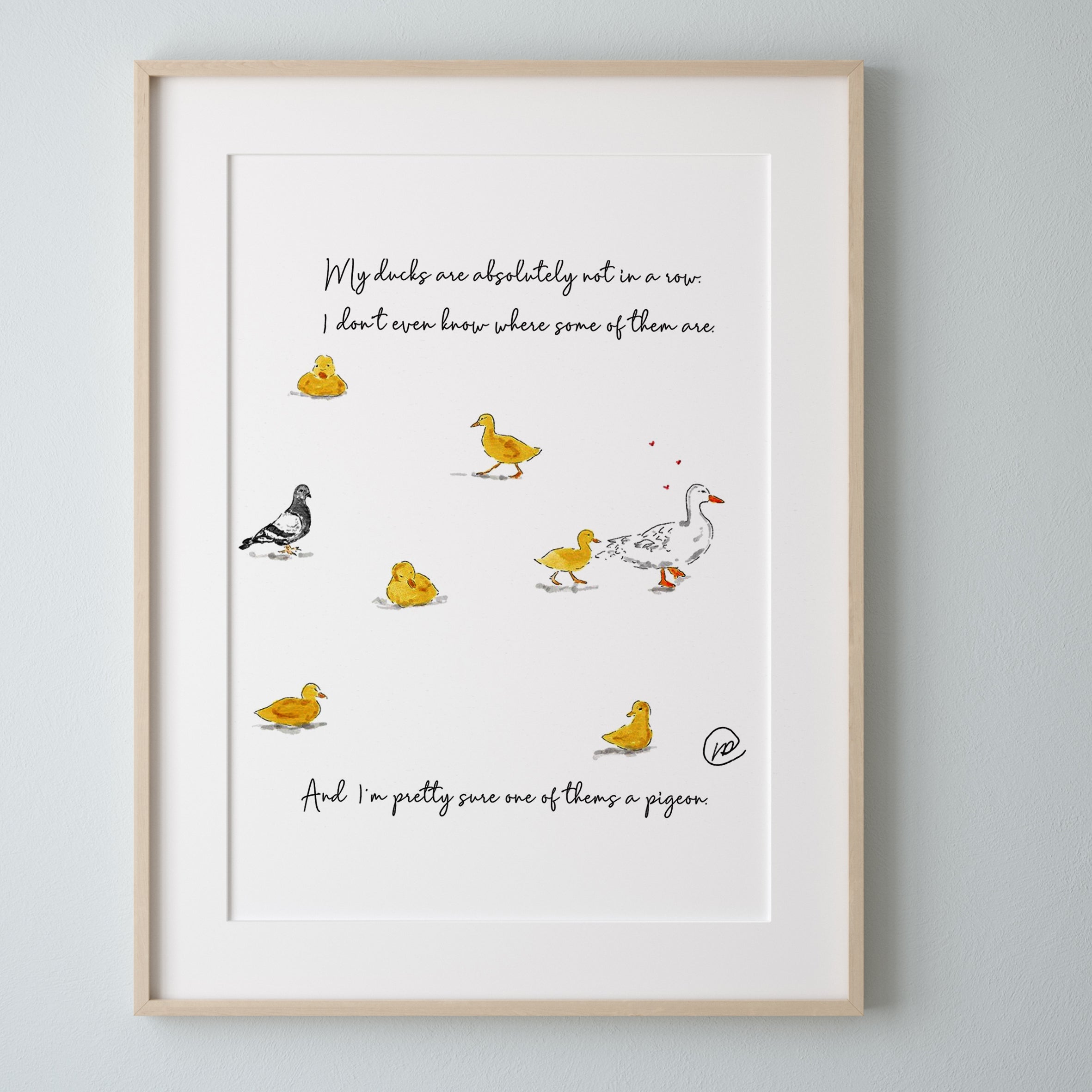 Ducks In a Row Print