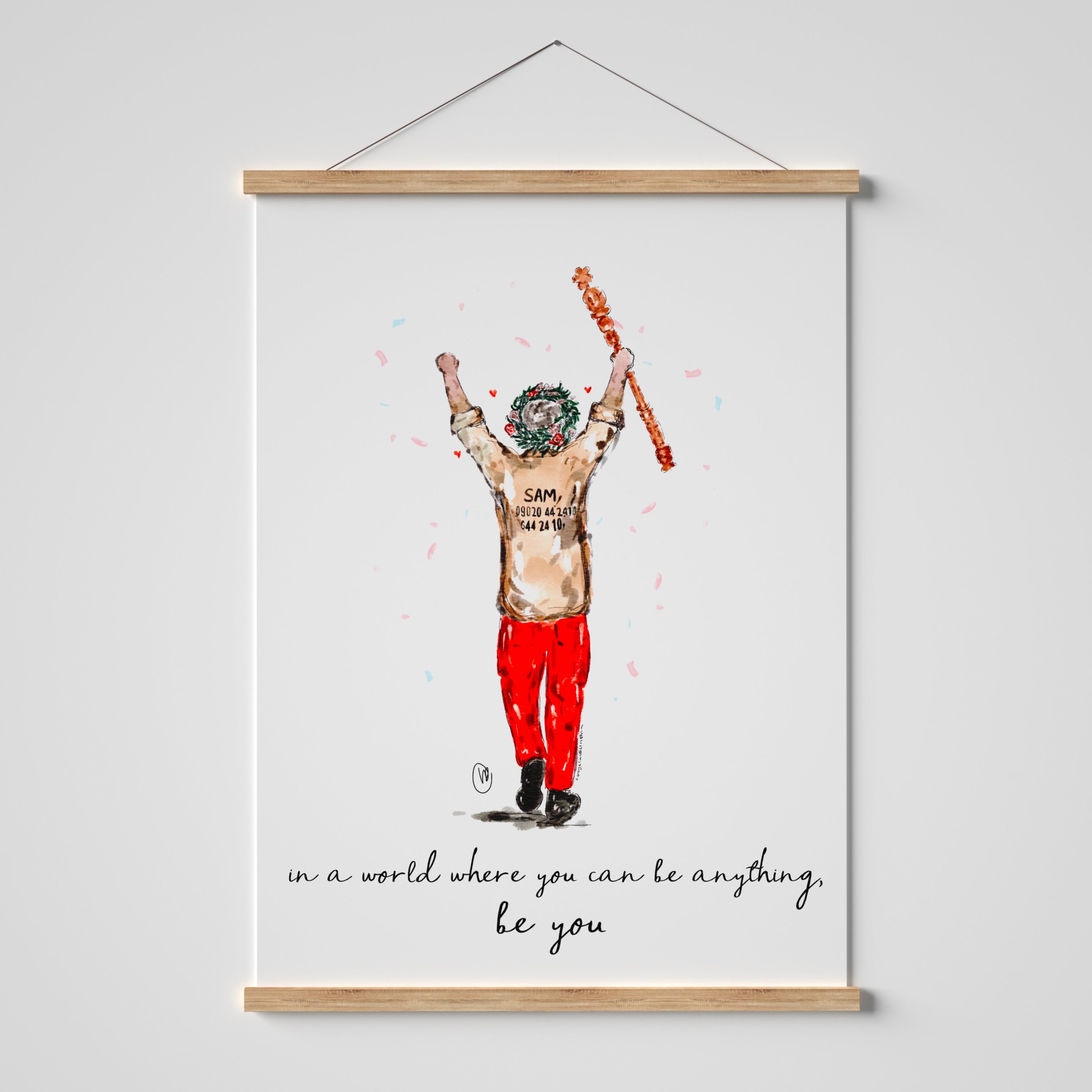 King of the Jungle, King of our hearts Print
