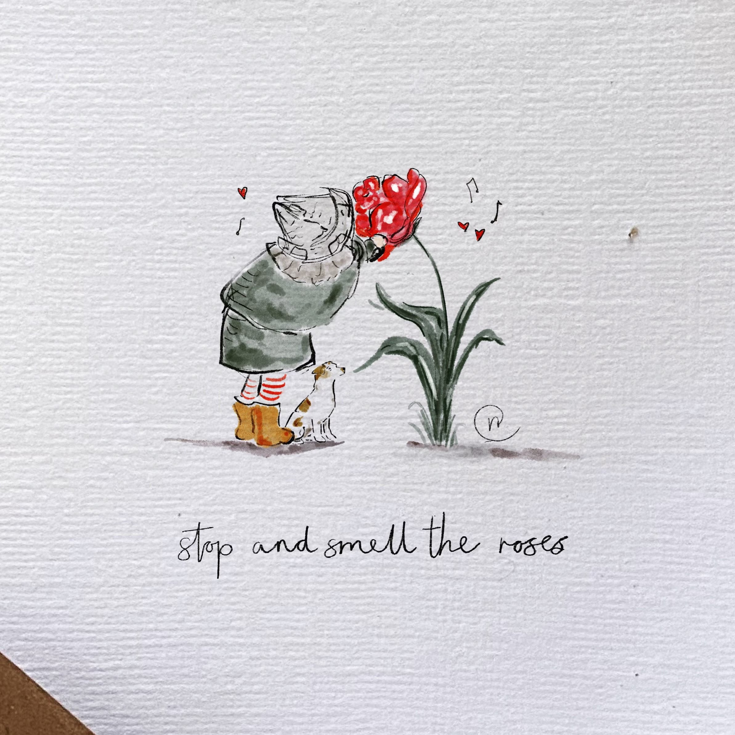 Stop and Smell the Roses Print