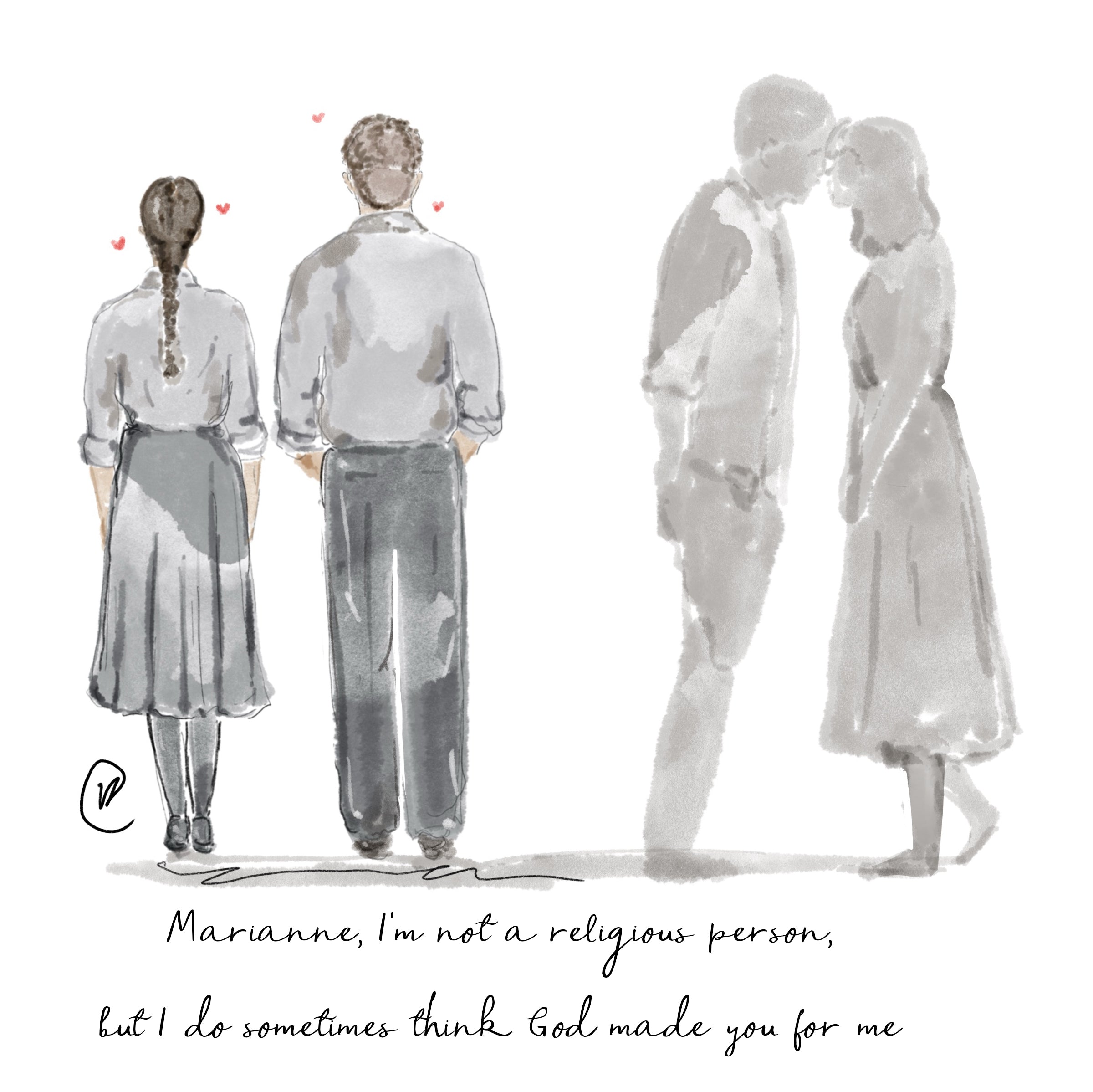 Normal People Lucy Claire Illustration Normal people lucy claire illustration